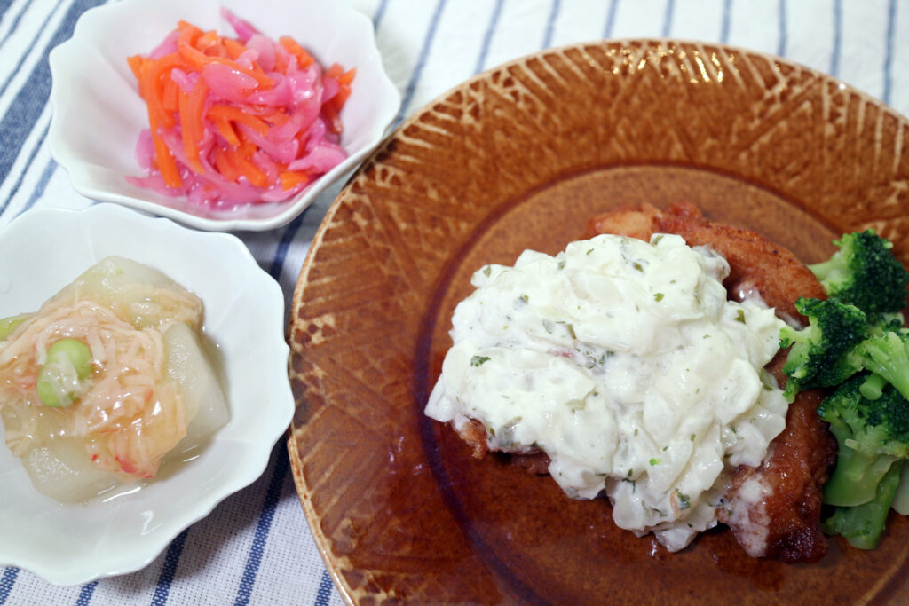 食のそよ風_kanau_自家製タルタルソースで食べる鶏唐揚げ