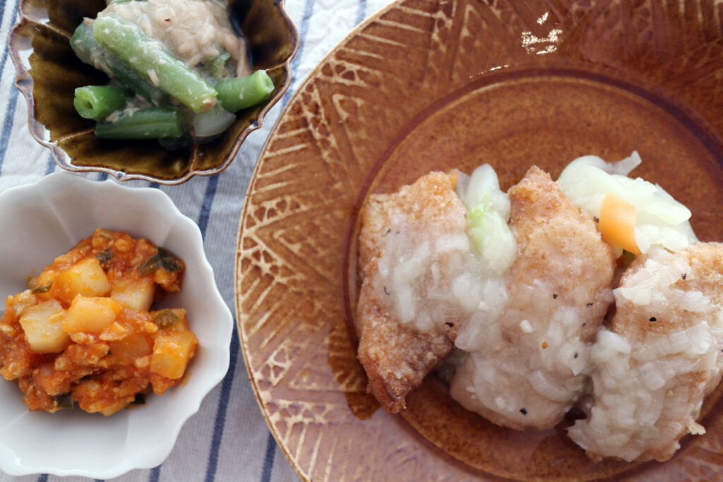 食のそよ風_kanau_鰈（カレイ）のねぎ塩あんかけ
