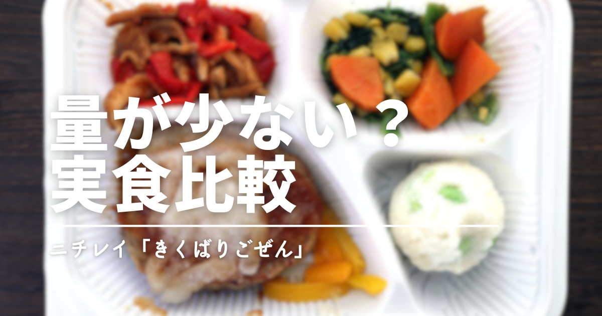 「気くばり御膳」の量は少ない？実食してわかった満足感とナッシュとの違い