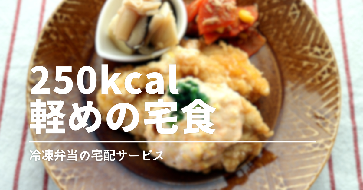 250kcalの食べ物はどのくらい？軽く食べたい人向けの冷凍宅食を比較
